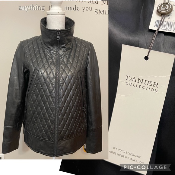 NWT Denier leather jacket 🤍 - Picture 3 of 7